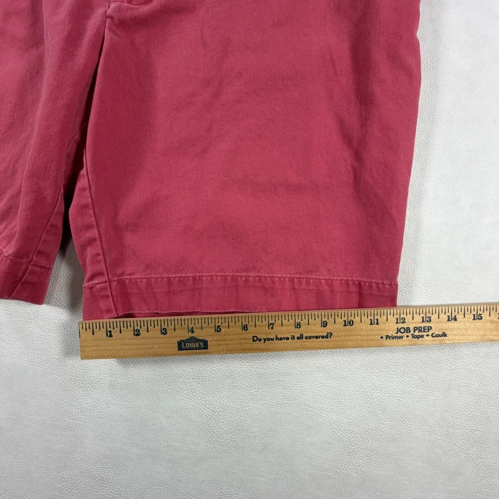 Polo Ralph Lauren Mens 38 Red Cotton Chino Shorts‎ Flat Front Classic Fit Preppy